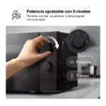 MICROONDAS 0.7P³ COMPACTO LG CON PUERTA DE CRISTAL MS2082